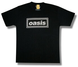 【土日も発送】 OASIS オアシス ロゴ 黒 メンズ レディース ロックTシャツ バンドTシャツ ブラック 半袖 wof