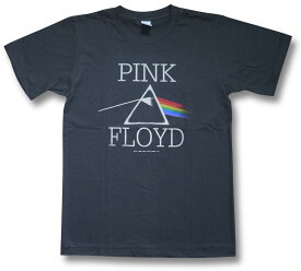 【6/26入荷】ピンクフロイド PINK FLOYD 狂気 ロゴ チャコール グレー バンドTシャツ bny ロックTシャツ