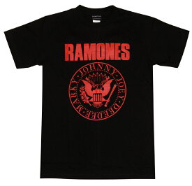 【土日も発送】 ラモーンズ RAMONES 赤ロゴ バンドTシャツ ロックTシャツ 黒 メンズ レディース wof