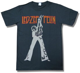 【土日も発送】 レッド・ツェッペリン LED ZEPPELIN ジミー・ペイジ ロックTシャツ 半袖 チャコール グレー バンドTシャツ bny