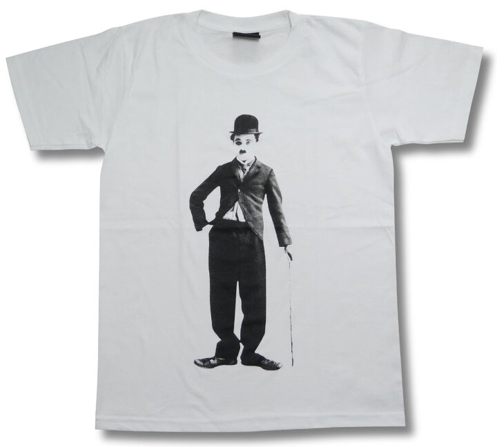 楽天市場】【土日も発送】 チャップリン 映画Tシャツ 白 Charles 