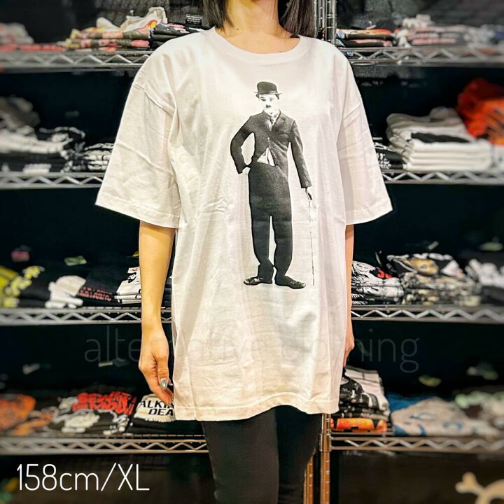 楽天市場】チャップリン 映画Tシャツ 白 Charles Chaplin ロックT 