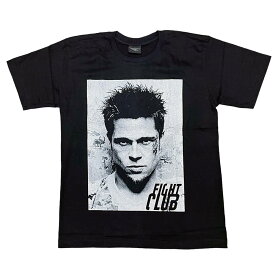 【土日も発送】 ファイトクラブ Fight Club チャック・パラニューク エドワード・ノートン 映画Tシャツ 映画 tシャツ プレゼント ギフト ブラック 黒 レディース メンズ 半袖 バンドt ロックt brw ロックTシャツ バンドTシャツ