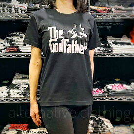 The God Father ゴッド・ファーザー マーロン・ブランド アル・パチーノ 映画Tシャツ コッポラ 黒 brw ロックTシャツ バンドTシャツ ブラック