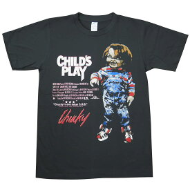 【土日も発送】 チャイルドプレイ チャッキー chucky CHILD'S PLAY 映画Tシャツ メンズ レディース ユニセックス bny チャコール グレー