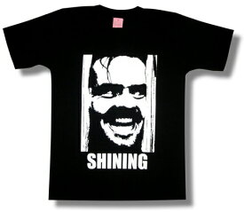 【土日も発送】 シャイニング ジャック・ニコルソン SHINING Jack Nicholson 映画Tシャツ 映画 tシャツ キューブリック プレゼント ギフト ホラー ブラック 黒 レディース メンズ 半袖 バンドt ロックt brw ロックTシャツ バンドTシャツ