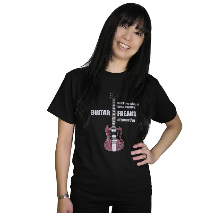 楽天市場】ギター SG Tシャツ Gibson AC DC アンガス・ヤング 黒 