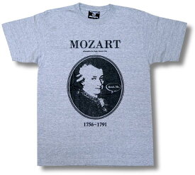 【土日も発送】 モーツァルト Mozart アマデウス Falco Tシャツ グレー Rock Me Amadeus ジュピター 音楽家 偉人 ロックTシャツ バンドTシャツ alt-s