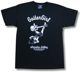 【土日も発送】 東京ギターガール SG AC DC Tokyo Guitar Girl Tシャツ メンズ レディース 黒 ロックTシャツ バンドTシャツ alt-s