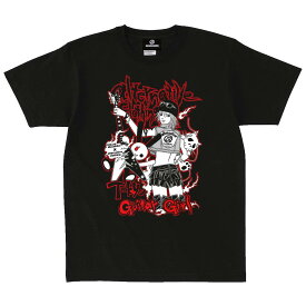 【土日も発送】 喜国雅彦×オルタナティヴクロージングコラボ ギターガールTシャツ フライングV マイケルシェンカー ロックTシャツ バンドTシャツ メンズ レディース 綿100％ コットン alt-s