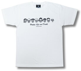 スカル・ファミリー ドクロ スカル系 Tシャツ ホワイト パロディ メンズ レディース OE1116 ロックTシャツ バンドTシャツ