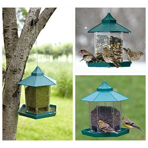 楽天市場 シンプル 吊下げ バードフィーダー 設置簡単 小鳥 餌 台 バードハウス ガーデン 庭 バードウォッチング 野鳥観察 給餌器 おしゃれ Arts Factory