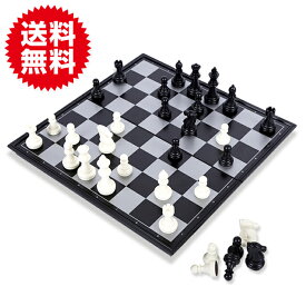 25cm チェス セット マグネチック マグネット式 磁石 本格サイズ チェス盤 ボードゲーム 持ち運び 便利 パーティー