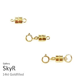マグネットクラスプ K14GF ゴールドフィルド イエローゴールド アクセサリー 留め具 ネックレス 留め金具 小さい ブレスレット 脱着式 チェーン 磁石 マグネット クラスプ 引き輪 引輪 ハンドメイド 手芸材料 アクセサリー材料 エンドパーツ