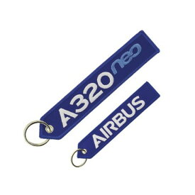 フライトタグ　クルータグ　Airbus A320neo Keyring　青　エアバス　キーリング　航空雑貨　飛行機グッズ　エアライングッズ 【正規代理店】