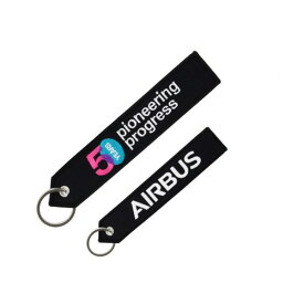 AIRBUS Keyring 50th Anniversary 2022 エアバス50周年記念 キーリング フライトタグ エアライングッズ 飛行機グッズ 旅行用品