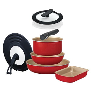 evercook �I�ׂ�IH 8�_�Z�b�g EIST8RD2 IH�Ή� �K�X�Ή� �S�M���Ή� �H��@�Ή� ���E�n���h���t���C�p���Z�b�g �G�o�[�N�b�N �h�E�V�V�� ��̓�