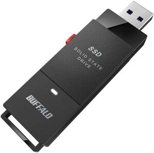 BUFFALO �o�b�t�@���[ ���f�� SSD-PUT1.0U3BC/D USB 3.2 Gen1 �Ή��|�[�^�u��SSD 1TB �P�[�u�����X ���}��