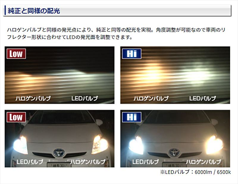 【楽天市場】LED-H4 データシステム H4 Hi-Low切替 ヘッドライト