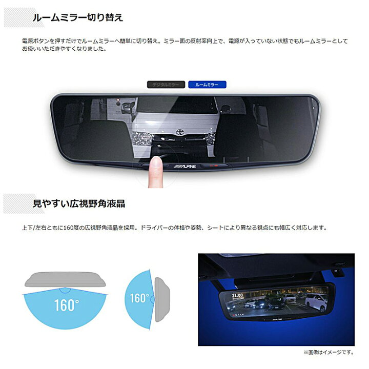 楽天市場】DVR-DM1200A-IC＋KTX-M01-NV-90 アルパイン ドラレコ搭載12 