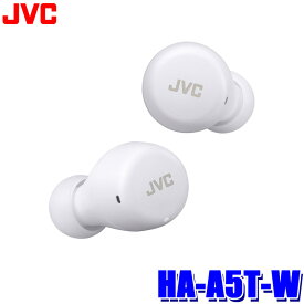 HA-A5T-W JVC KENWOOD JVCケンウッド ワイヤレスステレオヘッドセット ホワイト 生活防水 15時間再生 ワイヤレスイヤホン Bluetooth iPhone/Android