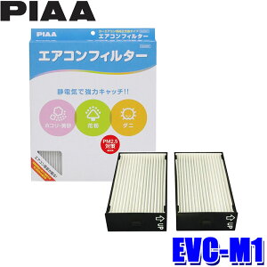 EVC-M1 PIAA ピア エアコンフィルター コンフォート 三菱 eK パジェロミニ/日産 キックス等用 代表純正品番 MR315172