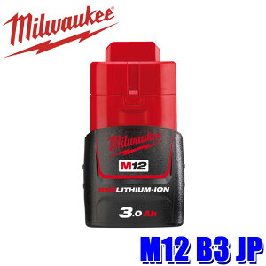 M12 B3 JP milwaukee �~���E�H�[�L�[ M12 3.0Ah�o�b�e���[ M12��p�d���H��o�b�e���[ (�k�C���E����E���� �z���s��)
