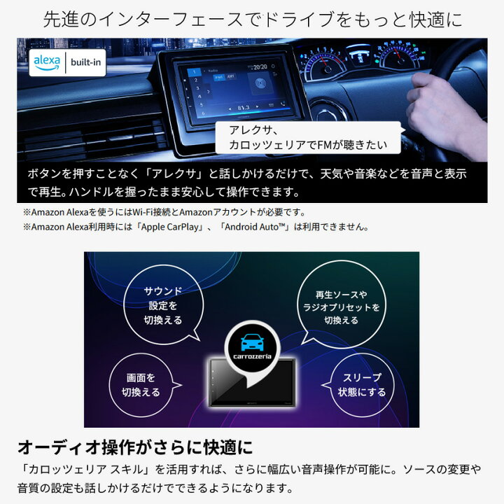楽天市場】DMH-SZ700 パイオニア カロッツェリア 6.8型モニター内蔵 