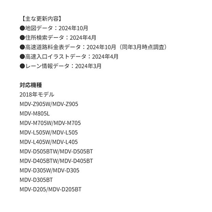 楽天市場】KNA-MD25A KENWOOD ケンウッド 彩速ナビ用 2025年度版(2025 
