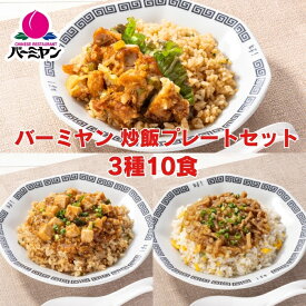 お中元 冷凍食品 惣菜 /バーミヤン 炒飯プレートセット 3種10食 / 炒飯 中華惣菜 お惣菜 おかず 弁当 レンチン レンジ調理 一人暮らし 簡単調理 グルメ ギフト 外食 温めるだけ