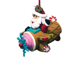 �ySanta on a ice cream cone airplane ornament�z ��s�@ �N���X�}�X �I�[�i�����g �A�C�X�N���[�� �T���^�N���[�X