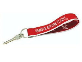 【Wrist Remove Before Flight Key Chain】 リストレット ストラップ キーホルダー 飛行機 おしゃれ キーリング ブレスレット 赤 レッド