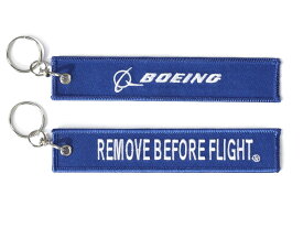 Boeing Remove Before Flight Keychain ボーイング 刺繍 キーチェーン