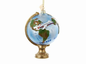 yTravel Globe with Airplane Ornamentz nV s@ NX}X I[ig