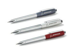 yBoeing Luxe Matte Chrome Ballpoint Penz {[CO {[y