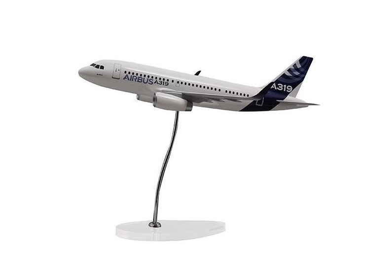 AIRBUS オリジナル商品 飛行機 航空機 模型 スタンド 完成品  Airbus Executive A319 IAE 1/100 scale model エアバス 飛行機 スケール モデル