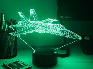 �yF/A-18 Hornet 3D Aircraft Lamp�z �J���[�`�F���W �C�����[�W���� ���C�g 16�F �퓬�@