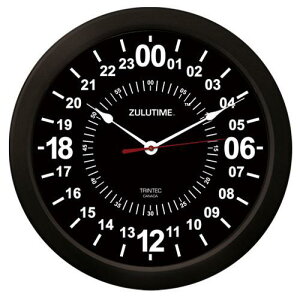 �yTrintec ZULUTIME 24-Hour Clock�z �g�����e�b�N �|�����v �i���j 14 24���Ԍv ZT24HR14-B