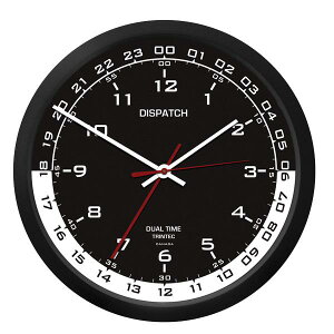 yTrintec ZULUTIME Dual Time Clockz gebN |v i/j 10" 24Ԍv DSP-04