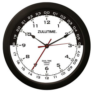 �yTrintec ZULUTIME Dual Time Clock�z �g�����e�b�N �|�����v �i��/���j 14 24���Ԍv ZT14-3