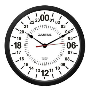�yTrintec ZULUTIME 24-Hour Clock�z �g�����e�b�N �|�����v �i���j 10 24���Ԍv ZT24HR10-W
