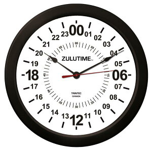 �yTrintec ZULUTIME 24-Hour Clock�z �g�����e�b�N �|�����v �i���j 14 24���Ԍv ZT24HR14-W