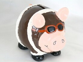パイロット豚の貯金箱