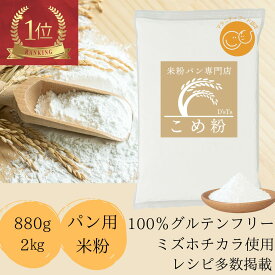 米粉 ミズホノチカラ パン用 【ランキング1位、6冠達成】【レビュー投稿でプレゼント】ミズホチカラ パン用米粉 みずほちから 880g,2kg～12kg D'sTs 無添加 低GI グルテン『1ppm』以下 rice flour グルテンフリー パン