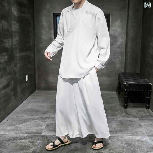 甚平 メンズ セットアップ 長袖 スウェット 和風 刺繍 作務衣 男性用 カジュアル 浴衣 着物 羽織 おしゃれ 大きいサイズ 夏祭り 花火大会 部屋着 メンズファッション ギフト プレゼント