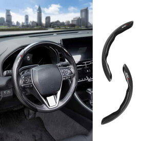 車 ハンドル カバー ハンドル保護 ステアリングカバー グリップ感良い はみ込む式 分割式 2本セット