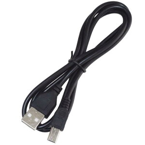 KAUMO �[�q����2�{ 10mm �~�jUSB�P�[�u�� 1m (mini-B 10mm �����O�[�q) �u���b�N