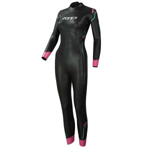 ZONE3 (�]�[���X���[) Women's Agile Wetsuit - Black/Turquoise/Pink