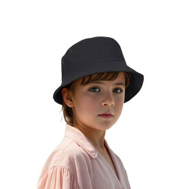[トップタイ] キッズサファリハット 子供 通学帽 日よけ 紫外線カット 肌優しい 軽量 折り畳み 交通安全 通園 通学