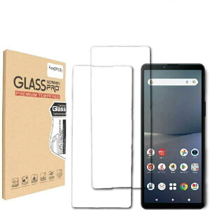 2���Z�b�g Xperia 10 II �K���X�t�B���� SO-41A SOV43 �Ή� �����K���X �t�� �ی�t�B���� �w��F�ؑΉ� �d�x9 H �ϏՌ� ��U�h�~ �\��t���ȒP �C�A�[�� �w��h�~ ���E���h�G�b�W���H